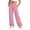 Pink, variant on Girl's Wide Leg Sweatpants Elastic High Waisted Loose Pants with Pockets Solid Color Atheltic Casual Drawstring Sweat Pants 5-14 Years