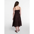 thumbnail image 3 of Time and Tru Women's Spaghetti Strap Midi Dress, Sizes XS-XXXL, 3 of 5