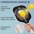 thumbnail image 2 of Pickleball Paddles Set Of 2, Fiberglass Surface, Skull & Tatoo Style, 4 Balls & Bag, 2 of 5