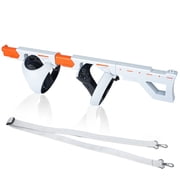 YUNLAZA Magnetic VR Gun Stock for PSVR2, 3-in-1 Changing VR Handle Accessories for Playstation VR2, Handle Attachment with Shoulder Straps for Enhance FPS Gaming Experience, White