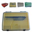 thumbnail image 3 of Tackle Box, Multiple Compartments Hardware Portable Box Storage Case, Double Layer Lure Storage Box with Removable Small Bin Compartments for Outdoor Fishing, 3 of 9