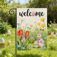 thumbnail image 7 of FEOLGEHLY Easter Garden Flag 30x45cm, Double-Sided Printing with Cute Bunnies Easter Eggs and Spring Plants, Durable Fade-Resistant Polyester Yard Flag for Outdoor Patio Lawn Porch Decoration, C, 7 of 7