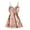 Pink, variant on Women's Fashion Nightgown Satin Smooth Spaghetti Strap Nightdress Comfy Lace Floral Print Babydoll Lingerie Full Slips Pink XL