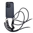 thumbnail image 1 of Matte Silicone Soft Tpu Crossbody Lanyard Chain Phone Case For Iphone 15 Series,iPhone 16 Plus, 1 of 3