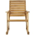 thumbnail image 1 of Hawthorne Collection Steel and Acacia Wood Rocking Chair in Teak Color, 1 of 4