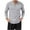 Gray, variant on Honeeladyy Men Outdoor Shirt Solid Color Collar Button Long Sleeve Blouse Regular Fit Breathable Loose Fit Sports Tops #Jj-Black-M