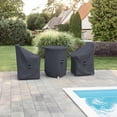 thumbnail image 4 of Covers & all Outdoor Bistro Set Covers for Farrah Sky 2-Person Round Table & Chairs, Water-Repellent UV-Resistant Polyester, 4 of 6