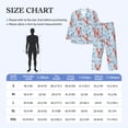 thumbnail image 2 of Salouo Lobsters Print Button-Front Long Sleeve Pajama Set for Men, Soft 2Pjs Men's Long Sleeve Sleepwear -XX-Large, 2 of 7