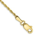 thumbnail image 4 of 10K Yellow Gold 1.5mm Machine Made Diamond Cut Rope Chain, 4 of 6
