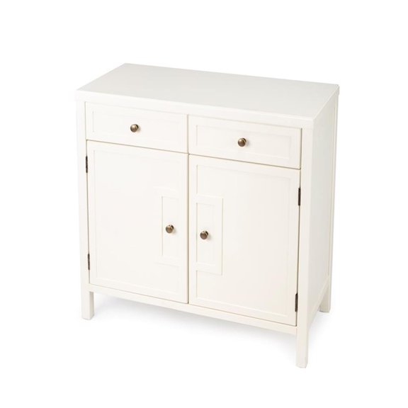 Beaumont Lane Metropolitan Living Console Cabinet in White
