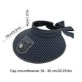 thumbnail image 2 of Darzheoy Sun Visors Hat with Fan, 3 Speeds Sun Hat, USB Rechargeable Hat with Fan, Cooling Fan Hats, Large Area Sun Protection for Hot Summer, Gifts for Women, 2 of 6