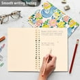 thumbnail image 4 of FORMRS 1-Subject Spiral Notebook 8" x 5" College Ruled 60 Refillable Sheet A5 Hard Cover, 2 Pack, Blue Floral Wave, 4 of 7