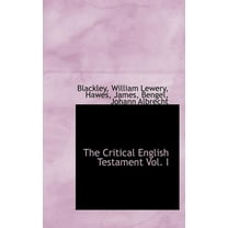 The Critical English Testament Vol. I (Hardcover)