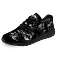 thumbnail image 4 of Uminder Mens Running Shoes Skull Sneakers Black Shoes Size 3.5, 4 of 5