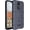 Navy Blue, variant on Case for Consumer Cellular Iris Connect Phone, Nakedcellphone Rugged Shield Protective Cover [Anti-Fingerprint, Matte Grip Texture] - Navy Blue