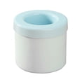 thumbnail image 4 of Cubo de cilindro de silicona de molde de cubos de hielo con herramientas de barra de barra de cocina de tapa azul, 4 of 5