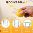 thumbnail image 6 of Handheld Lemon Squeezer, Manual Lemon Orange Juicer Squeezer, Hand Held Citrus Juicer and Lemon Pourer Lemon Squeezer Screw Top Manual Lime Juice with Lid Built-In Filter, 6 of 8