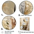 thumbnail image 3 of Designart "Elegance In Beige Parrot Feathers I" Parrot Floater Framed Wall Art Prints, 3 of 5