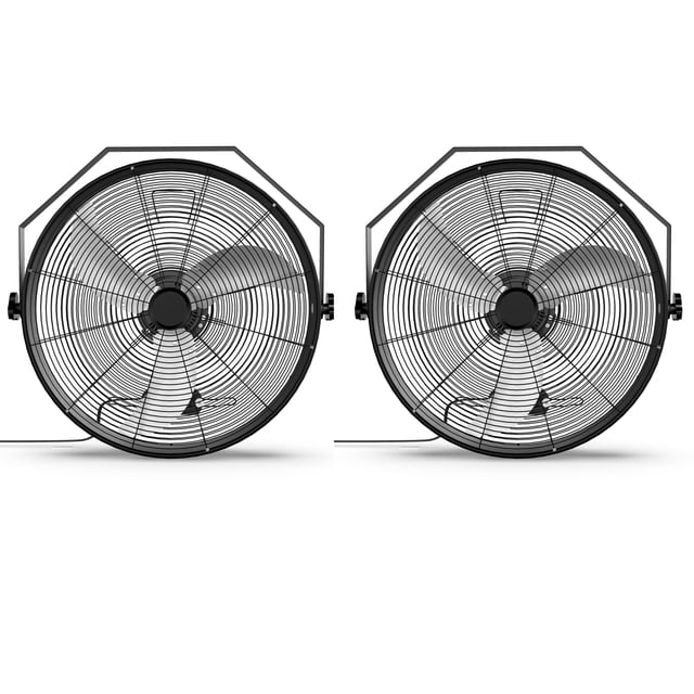 Ventilador de pared Simple Deluxe High Velocity de 20 pulgadas, paquete de 2
