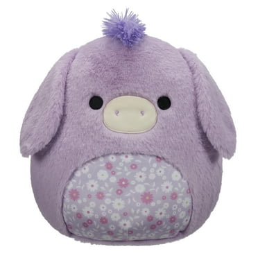 Squishmallows FuzzAMallow 12” Delzi the Purple Donkey - Ultra Soft Easter Plush Gift