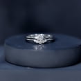 thumbnail image 6 of Rosec Jewels Lab Diamond Wedding Ring Set of 2 - Promise Engagement Ring with Curved Band, 925 Sterling Silver, US 4.00, 6 of 8