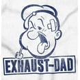 thumbnail image 2 of Funny Popeye Exhausted Dad Joke Men Big & Tall Graphic Tee Brisco Brands 2X, 2 of 4