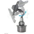 thumbnail image 6 of Macally Car Cup Holder Phone Mount [Upgraded], Adjustable Gooseneck Cell Phone Holder Car Mount - Easy Cup Phone Holder Clamp in Vehicle - Cupholder Compatible All iPhone Android Smartphone MCUPMP, 6 of 7