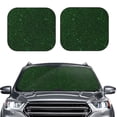 thumbnail image 2 of Saiise Emerald Green Sparkling for Foldable Car Sun Shades (2-Pack) Offer Sun Protection with an Easy-fold Design for Convenient Windshield Shading-Large, 2 of 6