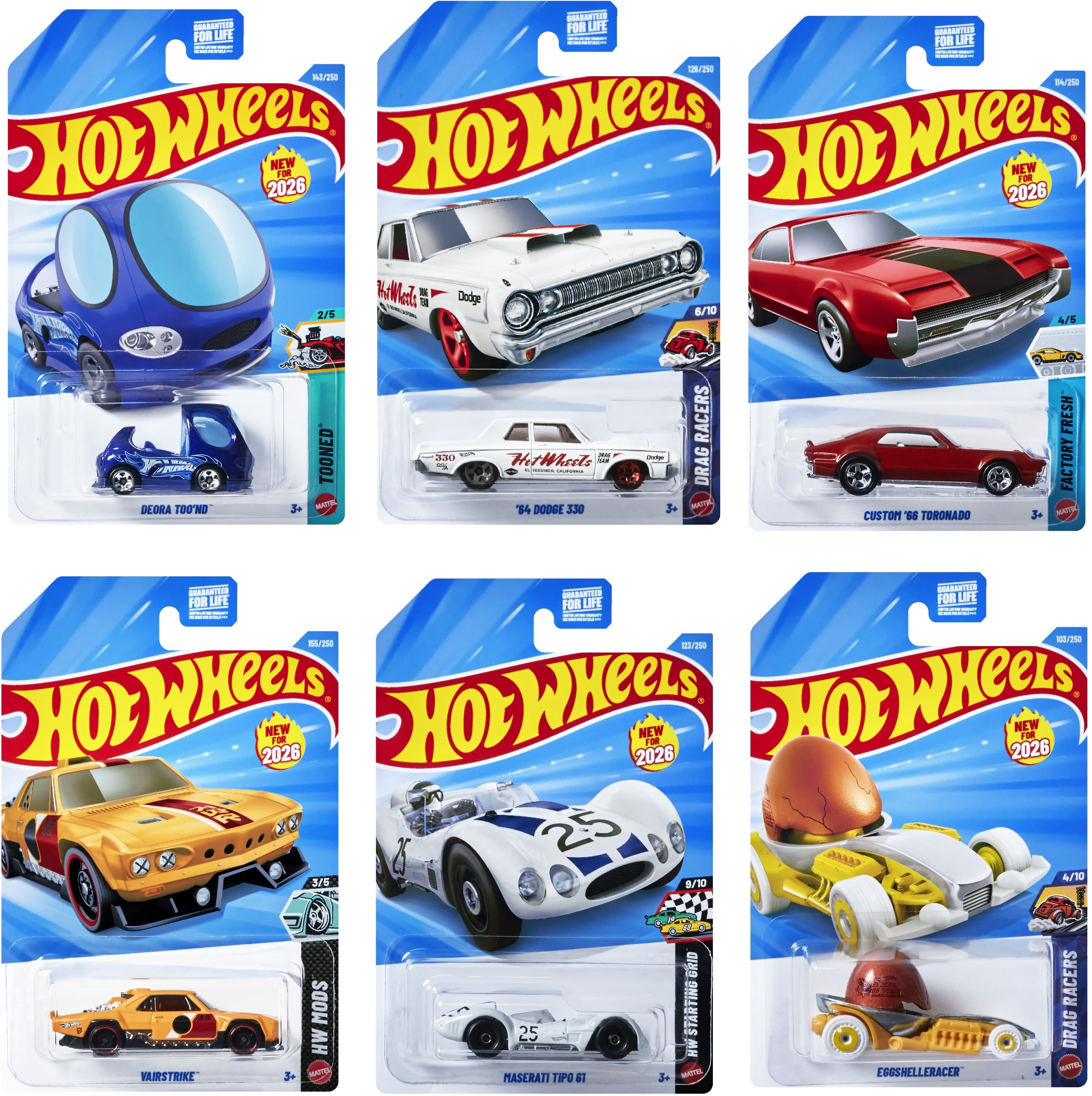 Hot Wheels Basic 1:64 Car 72-Piece F Assortment