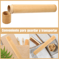 thumbnail image 2 of Kit Ecologico 3 Cepillo Dientes Bambú Limpieza Dental + 3 Estuche 100% Bambú Natural, 2 of 8