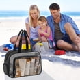 thumbnail image 4 of Transparent PVC Wet Dry Wash Bag Cosmetic Bag Large Capacity Beach Bag, 4 of 7
