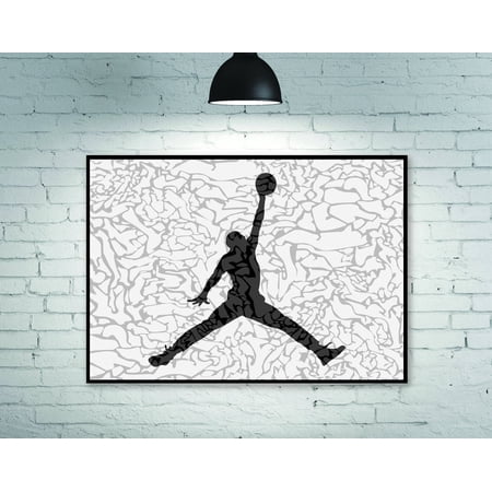 POSTER Michael Jordan Jumpman Logo Classic art poster Wall decoration Home Decoration Art Poster-UNFRAMED