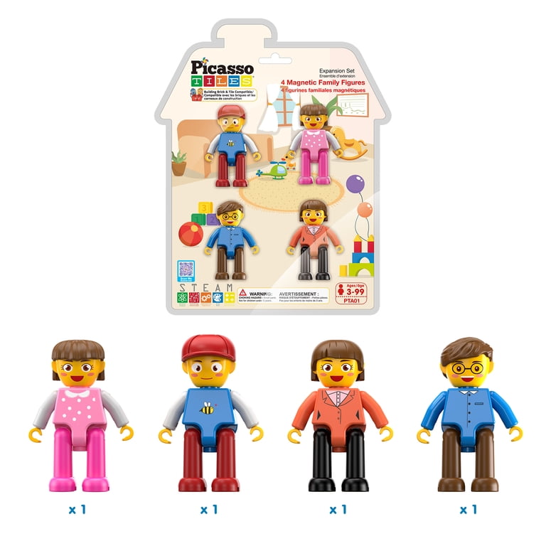 Magnetic Character Figures Family Set 4-Piece photo 5