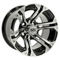 thumbnail image 2 of GTW Specter 12" Golf Cart Wheels Machined 215x35 Cruze Tires Yamaha, 2 of 4