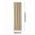 thumbnail image 4 of Short Blackout Curtains - Rod Pocket Room Darkening Window Drapes for Bedroom Kitchen Bathroom Basement Cafe, 1 Panels, 37.8 x 44.9 Inch, 4 of 4