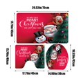 thumbnail image 3 of Lilixerw Clearance Christmas Shower Curtain Sets with Non-Slip Rugs,Toilet Lid Cover and Non-Slip U Shape Bath Mat,Christmas Decorations for Bathroom Sets,2024 New Christmas Decoration, 3 of 6