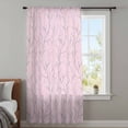 thumbnail image 4 of Pink Branches Sheer Curtains 108 Inches Extra Long, Vintage Art Farmhouse Light Filering Curtains, Privacy Drapes Simi Floor to Veiling Curtain for Living Room Bedroom Large Window Treatment, 4 of 9