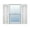 001 White, variant on Mid America Raised Panel Vinyl Shutters 12 Inch Width (1 Pair)