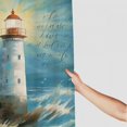 thumbnail image 3 of Pratyus Lighthouse Ocean Poem Shower Curtain Waterproof Bath Curtain with Hooks Kids Bathroom Decor Polyester Fiber Bathroom Shower Curtain Set 36"x72, 3 of 7