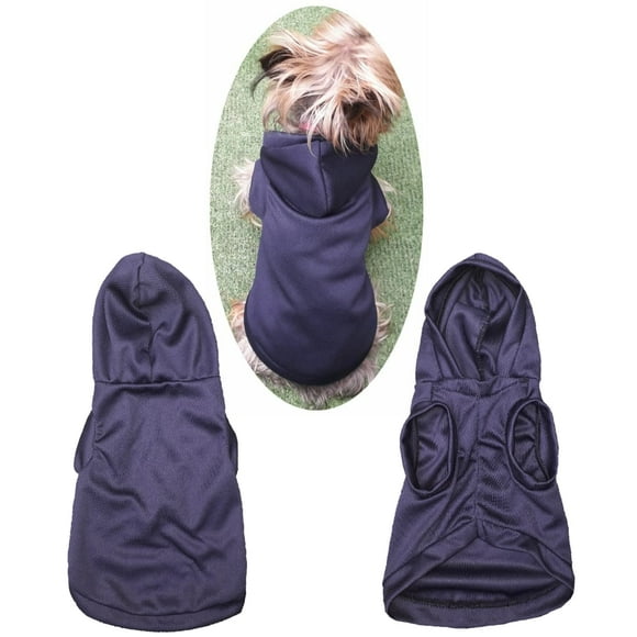 Jersey con capucha para perro o gato Mi Baúl Azul Marino Talla 4