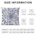 thumbnail image 5 of YINGXI Geometric Throw Pillow Cushion Case, Home Phrase Minimal Zigzag Squama Flower Petals Chevron Tribal, Modern Accent Double-Sided Digital Printing,Lavender and White 24x24in, 5 of 5