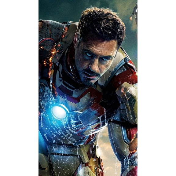 Iron Man Diamond Art Painting Kits - Full Drill Diamond Dots Paintings for Beginners, Round 5D Paint with Diamonds Pictures Gem DIY Adult Crafts 12x16inch