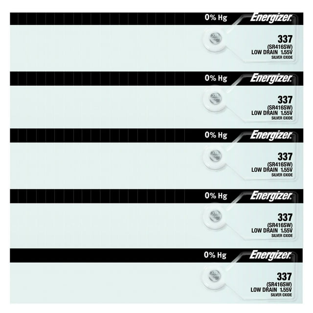 Energizer 337 SR416SW Silver Oxide Watch Battery (100 Pack)