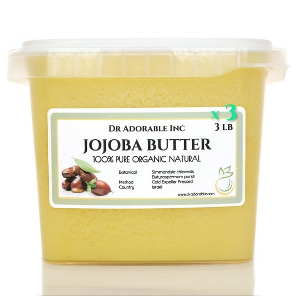 Dr Adorable - 9 lb - Jojoba Butter - Organic 100% Pure Raw (3 of 3 lb)