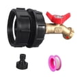 thumbnail image 1 of Accesorios para contenedor IBC de 1000 l, adaptador de tanque de agua para contenedor IBC fácil de instalar, contenedor IBC a 5 piezas, 1 of 9