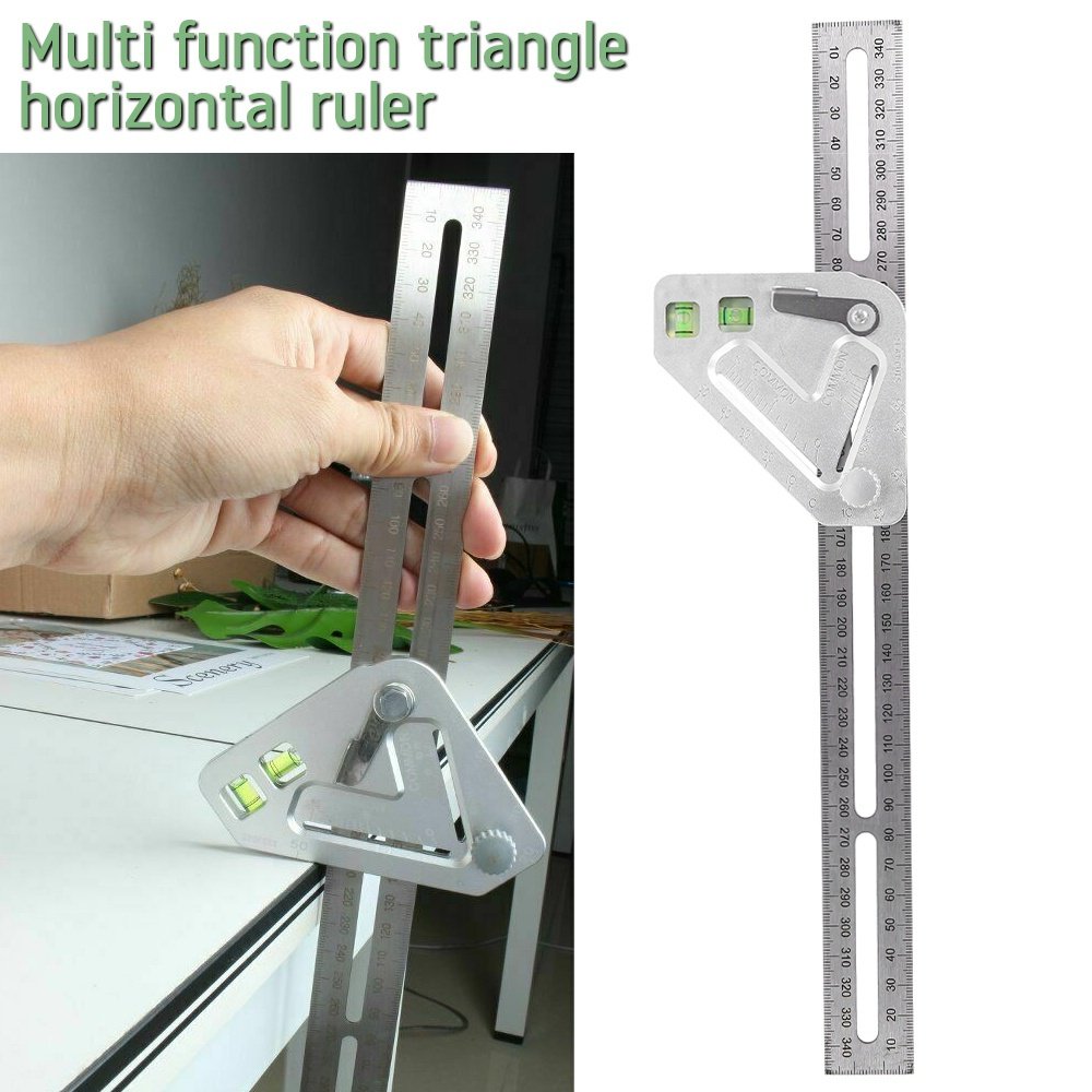 Willstar Multifunctional triangle level Ruler Measuring MultiAngle