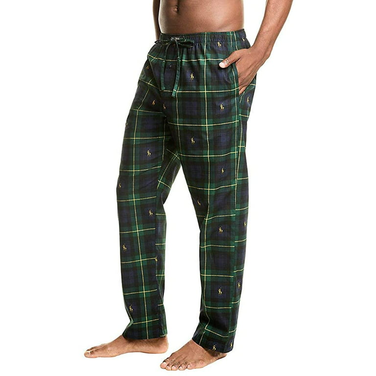 Polo Ralph Lauren GREEN Woven Pajama Pants, US Medium 