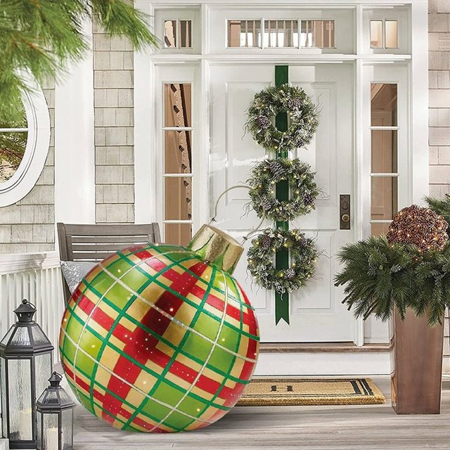 Christmas Decorations Outdoor Inflatable Ball Christmas Inflatable Giant Ball Decorated Ball for Outdoor Ornament PVC Large Giant BallAH868