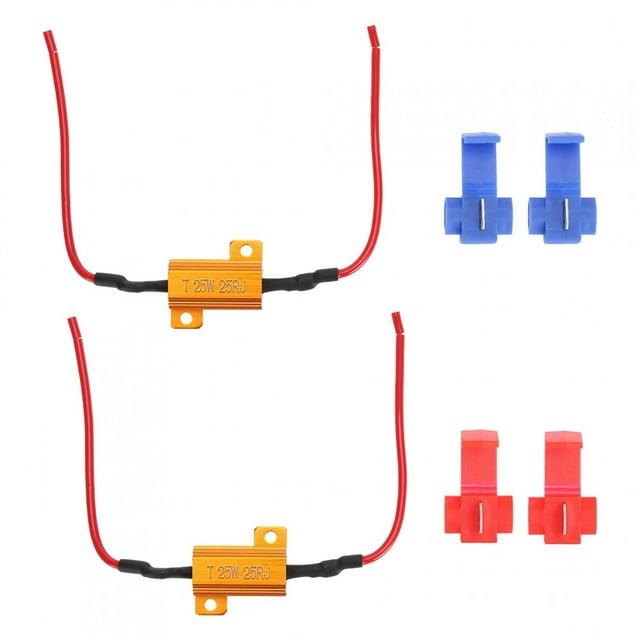 Wirewound Resistor,2Pcs Car LED Decoder Load Resistor Decoder LED Decoder Smooth Operation
