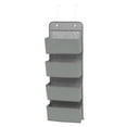 thumbnail image 2 of Delta Children 4 Pocket Over The Door Hanging Organizer - 2 Pack, Easy Storage/Organization Solution - Versatile and Accessible in Any Room in the House, Dove Grey, 2 of 6